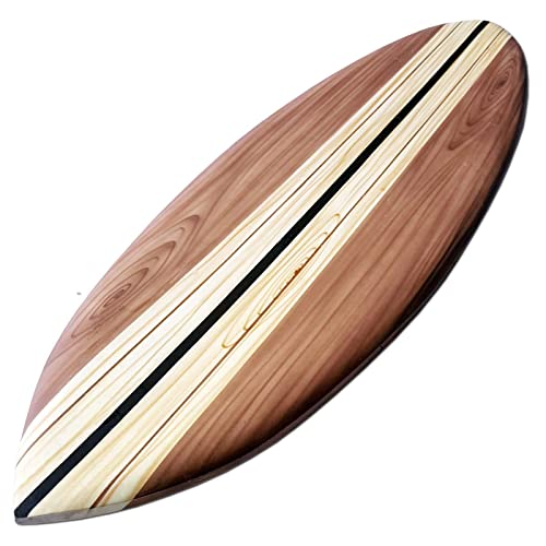 Seestern Sportswear Tabla de surf de madera decorativa de 80 cm de largo, diseño de aerógrafo para surf, surf y equitación Cover
