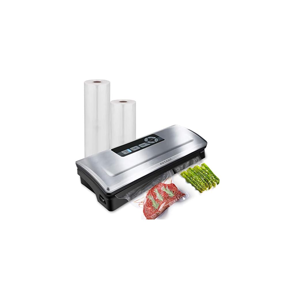 Potane Vacuum Sealer Machine, 85kPa Pro Vacuum Food Sealer, 8in1 Easy