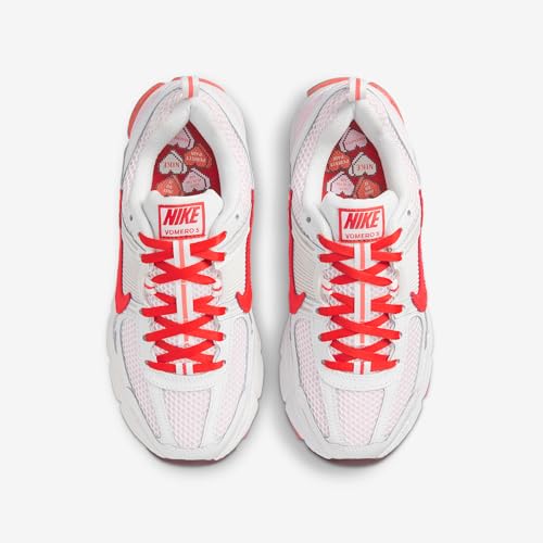 Nike Vomero 5 Big Kids' Shoes (HV5171-121, Summit White/Pink Foam/Dark Team Red/Light Crimson)4