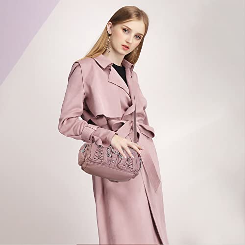 Image of Angel Kiss Small Purse Handbag for Women Crossbody and Shoulder Bags Multipocket Soft Hobo Purses