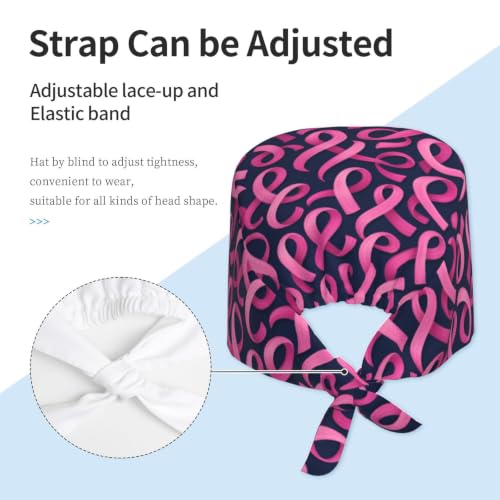 Image of Breathable Working Cap with Adjustable Sweatband Scrub Cap for Men /Women