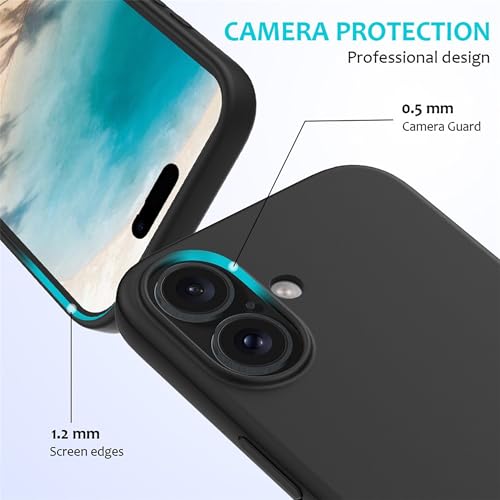 Image of ArmourPro Silicone Back Case for iPhone 16, Soft-Touch Case | Dark Gray