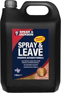 Spear & Jackson Spray and Leave Concentrated Mould, Algae and Moss Remover 5 Litre