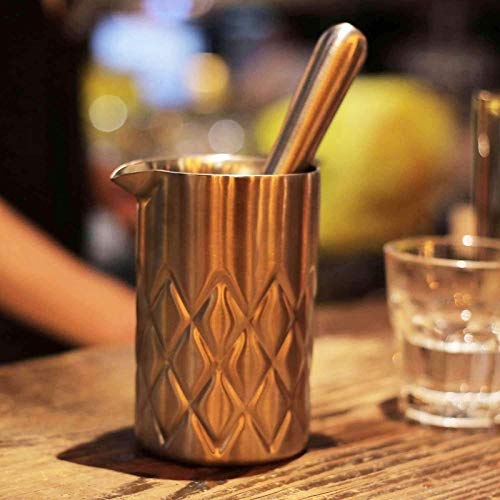 Kit de bartender con coctelera y accesorios de acero inoxidable miniatura 2