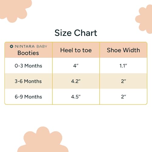 Image of NINTARABABY Organic Cotton Booties - Soft, Lightweight & Breathable | Adjustable Fit, Gentle on Skin, Unisex Gift for Baby Showers & Newborns