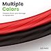 GEARit 8 Gauge Wire Oxygen Free Copper OFC (25ft Each- Black/Red Translucent) 8 AWG - Primary Automotive Wire Power/Ground, Battery Cable, Car Audio Speaker, RV Trailer, Amp, Electrical 8ga - 25 Feet