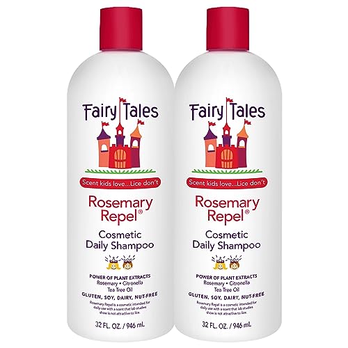 Fairy Tales Rosemary Repel Daily Kids Shampoo– Kids Like the Smell, Lice Do Not, 32 fl oz. (Pack of 2)