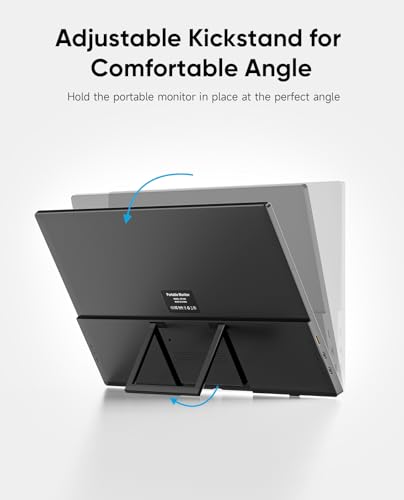 Image of Dopesplay Travel Portable Monitor for Laptop, Ultra-Slim External Screen, Screen Extender for Laptop PC Mac Phone PS4 /5 Xbox Switch