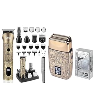 Ufree Beard Trimmer for Men with Electric Shavers for Men, Beard Grooming Kit, Gifts for Men