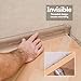 FXHDC-M 100 pcs Double-Head Skirting Thread Seamless Nail Solid Wood Baseboard Double-Headed Nails for installing baseboards comes with a special double-headed nail sleeve tool