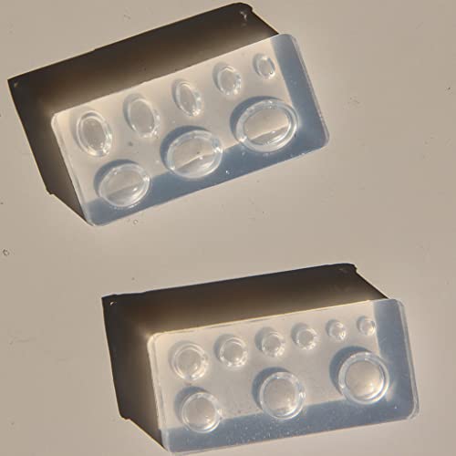 Molde de silicona para decoración de uñas con formas oval y redonda miniatura 6