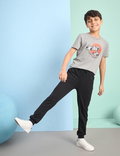 Image of Amazon Brand - Symbol Boys 100% Cotton Graphic Printed Half Sleeves T-Shirt | Age 6-14 Years