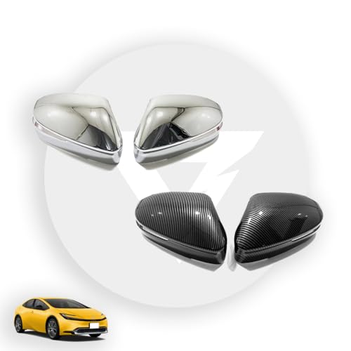 KUTOOK 新型プリウス プリウス60系 5代目リウス6 PHEV ZVW60 ZVW65 MXWH60 MXWH60 アクセサリー カスタム パーツ 外装 ドアミラーガーニッシュ ドアミラーカバー