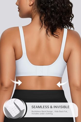 Image of OEAK Womens Comfortable Jelly Bra No Underwire Full Support Tshirt Bras