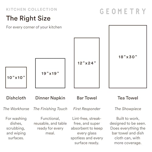 GEOMETRY Kitchen Towels - Quick Dry Microfiber Cloth Dish Towels for Kitchen Drying - Premium Quick Dry Towel - Checkered Fall, 18" x 30" - 1 Piece - image 7