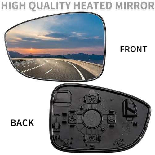 Image of Driver Side Mirror Replacement for Honda Accord 2018 2019 2020 2021 2022 - Rear View Mirrors Glass, Left Side Mirror Glass