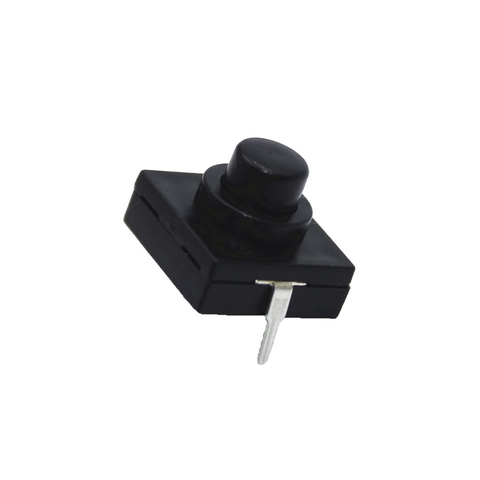Microinterruptor 100 Uds interruptor de llave de linterna ultrafino 12 * 12 * 9,4mm interruptor de linterna interruptor de bloqueo automático de 2 pies interruptor electronico
