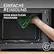 Panasonic NN-GD38QSEPG 29L Grill-Mikrowelle mit Steam+ Pot, 1000 W, automatisches Auftauen, Kombinationsgaren, Timer, Schwarz & Edelstahl
