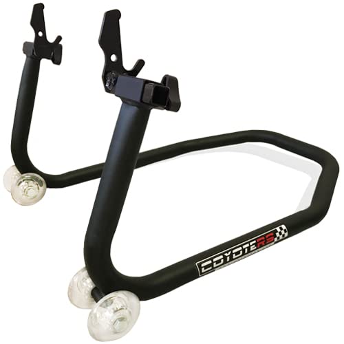 Cavalete Traseiro Coyote Modelo TOP para Motos Com Suporte/Slider de Balança - Preto