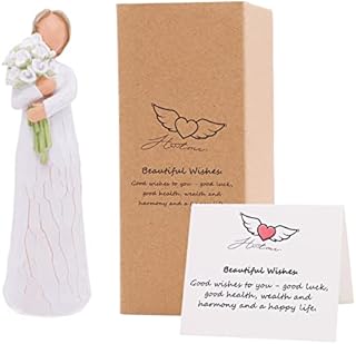 Beautiful Wishes Figurine Guardian Angel Figurine, Angel Collectible Figurine Angel Gift, Encouragement Present Home Decorative Gift to Show Love, Gratitude, Friendship, Good Lucky