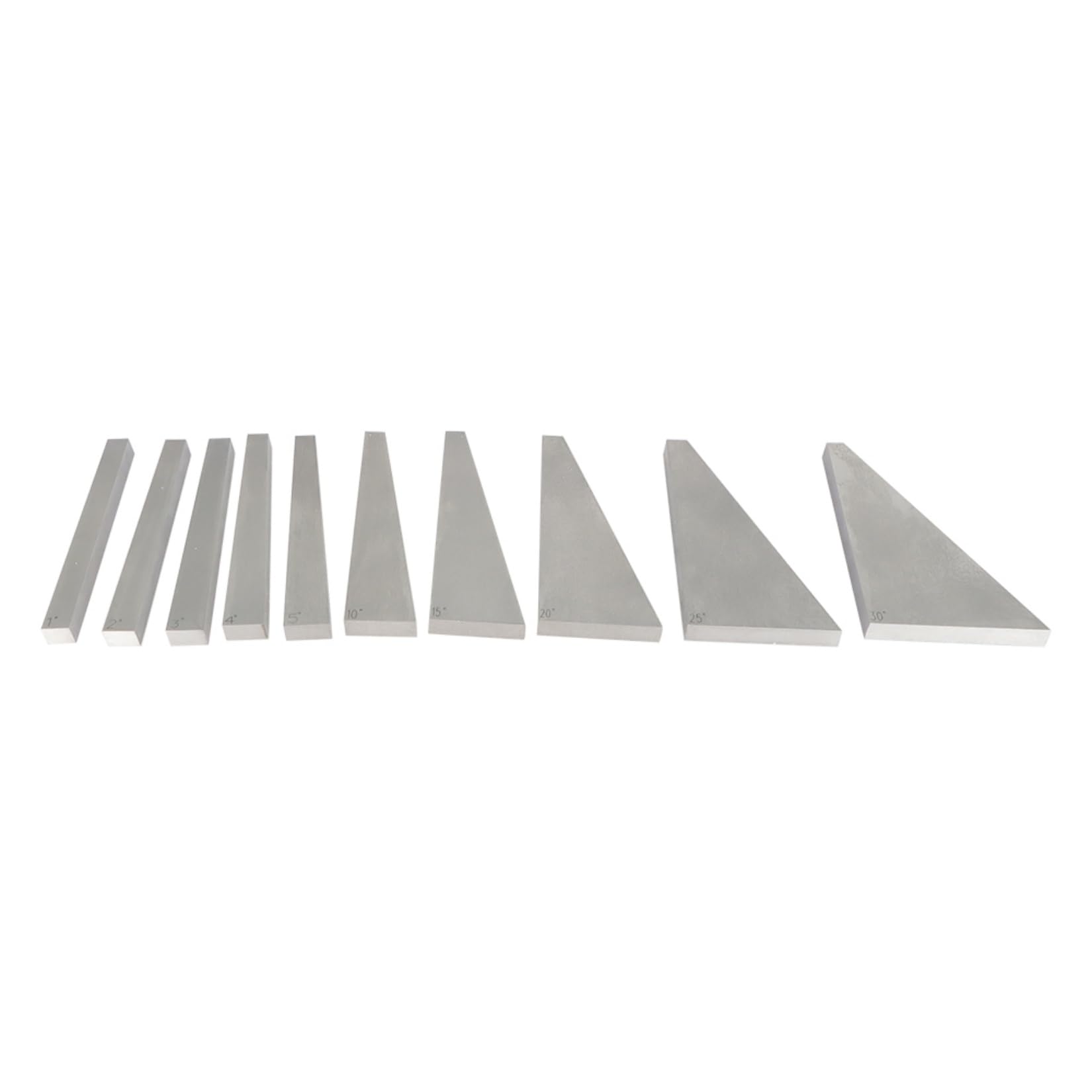 SOHNVWTGD 10 Pcs Accuracy Angle Set Machinist Tool 1°- 30°Lathes Milling Ground Gauge Inspection Set