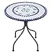 Produktbild Deuba Mosaiktisch 60 cm Rund Metall Wetterfest Mosaik Garten Balkon Terrasse Tisch Gartentisch Balkontisch Gartenmöbel
