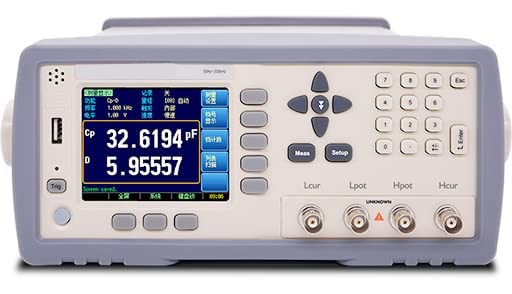 Digital LCR Meter Tester Gauge Desktop LCR Meter with Accuracy 0.05% Measurement Frequency 50Hz to 200kHz Resolution 0.001Hz Source Resistance 30Ω 50Ω 100Ω Display Reader 6 Digits
