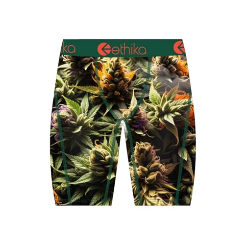 Ethika Men’s Boxer Brief, Knee Length, 4-Way Stretch Performance Underwear