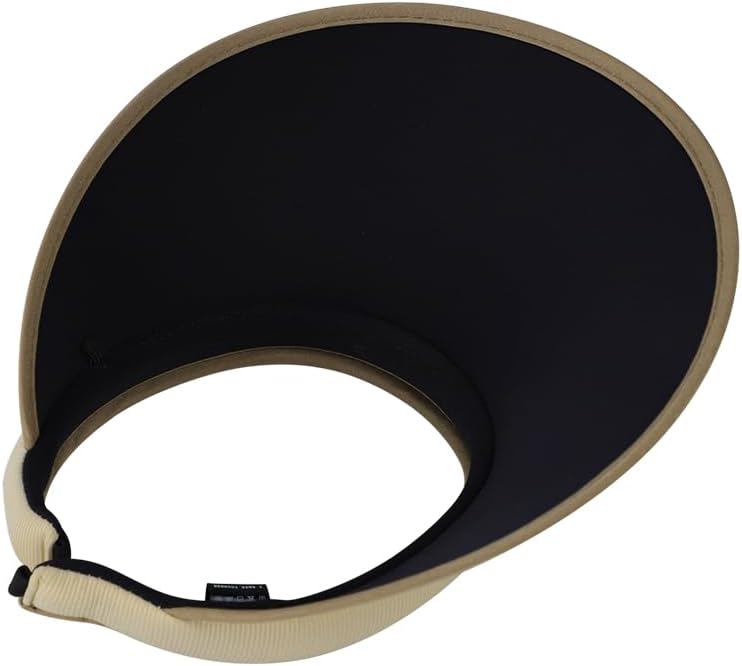 No Headache Clip On Sun Visors for Women Cloth Covered Sun Visor Hats Large Brim Summer UV Protection Beach Cap - Image 4