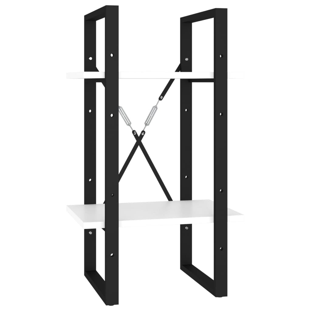 Estantería con 2 compartimentos, material de madera, 40 x 30 x 70 cm, estilo industrial, con mucho espacio de almacenamiento y fácil limpieza, ideal como estantería y estantería vintage