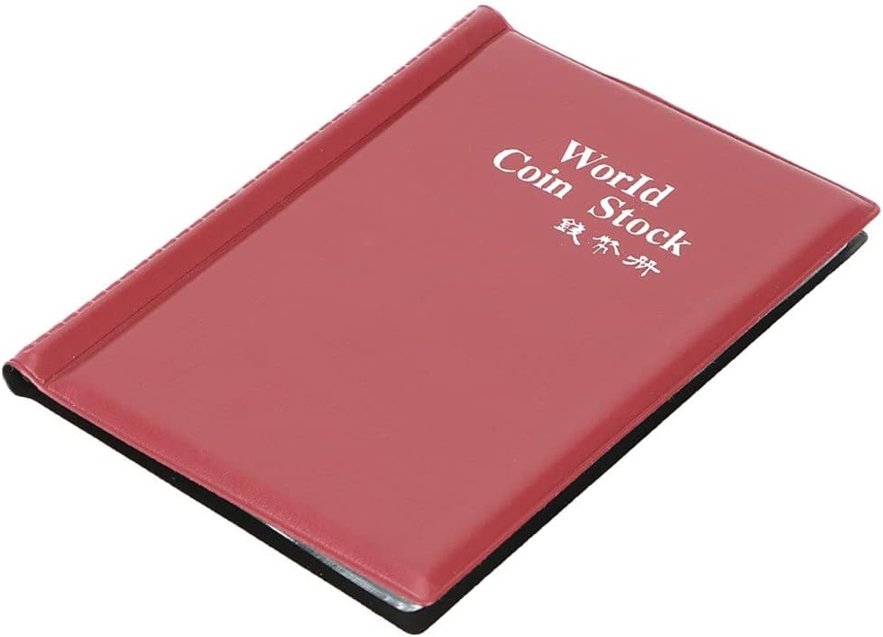 Coin Holder Albums Collecting Money Organizer Mini Penny Coin Storage Bag 120 Pockets Coins Collection Album Book (Color : B, Size : One Size) (C One Size)