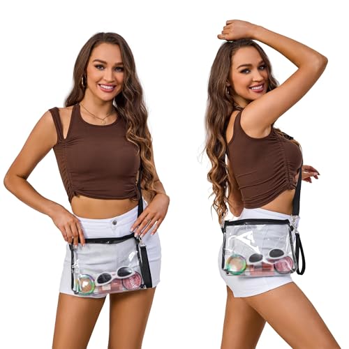 Women's Fashionable Transparent Shoulder Messenger Bag Simple and Versatile Portable Horizontal Messenger Bag3
