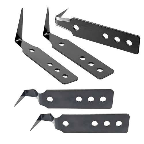 LUAZEX Professional Car Windshield Removal Tool Kit, Black Metal, 3.35 Inch Length, Hook and Straight Knife Design for Auto Glass Installation