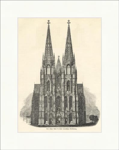 La Catedral de Colonia en Su finalización ajustada Torres de...