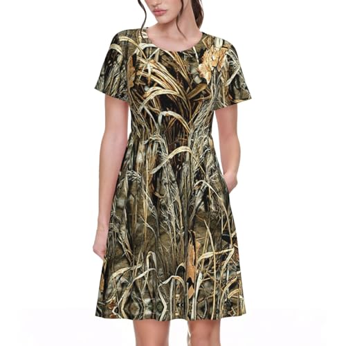 Robe d'été décontractée motif camouflage pour vos sorties estivales de mi-saison