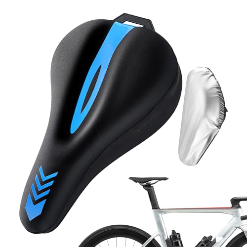 Fundas para Sillín De Bicicleta | Cubreasiento con Acolchado Extra Y Protección Impermeable | Almohadilla Silicona Transpirable para Ejercicio En Bicicleta | para Mujer Hombre Adulto Niño Cruiser C
