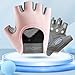 keynoyin Spring/Summer Sports Fitness Gloves, Outdoor Bicycle Touch Screen Dumbbell Gloves - Pink-S