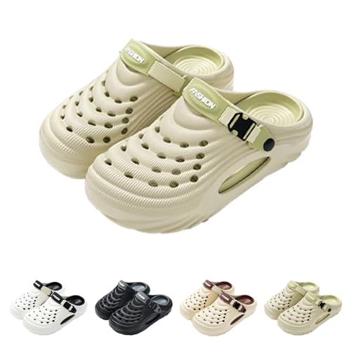 Breathable Slip-On Sandals for Men, EVA Platform Beach Slippers, Non-Slip, Lightweight, Comfortable Foot Feel