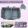 JOSIVIKY Craft Tote Bag, Art Organizer,Cleaning Supply Caddy, Carrying Bag with Handle for Multi-Purpose, Organizer Caddy for Pets (Purple) #1