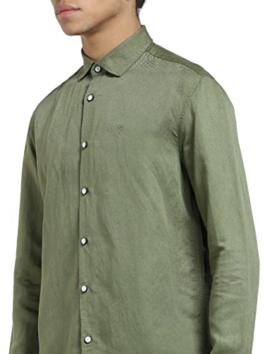 Image of Jack & Jones Men's Cotton Solid Slim Fit Shirt