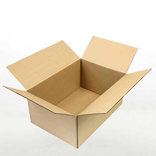 200 Faltkartons 30x21,5x14 Cm – 1-wellig, Braun, Perfekt Für DHL & Hermes