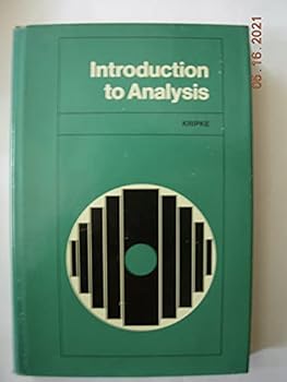 Hardcover Introduction to analysis, teachers manual Book