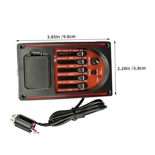 VANZACK Ecualizador para Guitarra, Accesorio de Control de Tono y Frecuencia, Dispositivo EQ Duradero y Fácil de Usar para Rendimiento Sonoro Versátil en Presentaciones en Vivo miniatura 2