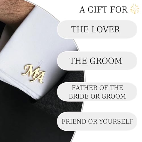 Mancuernillas personalizadas de acero inoxidable para hombre miniatura 4
