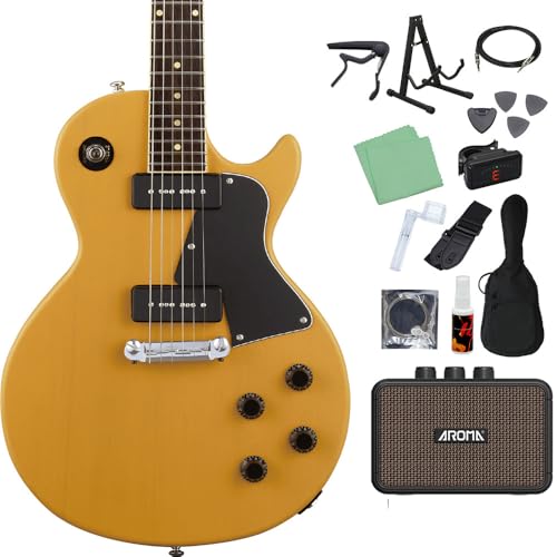 イエロー レスポールスタイル エレキギター grassroots Amazon | GrassRoots G-LS TVY エレキギター初心者14点セット