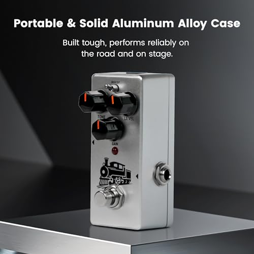 Image of SORAN JDS-01 Crazy Train Distortion Mini Pedal for Electric Guitar,Two Selectable Modes, Analog Distortion Pedal with Bass Cut Control,True Bypass, DC 9V
