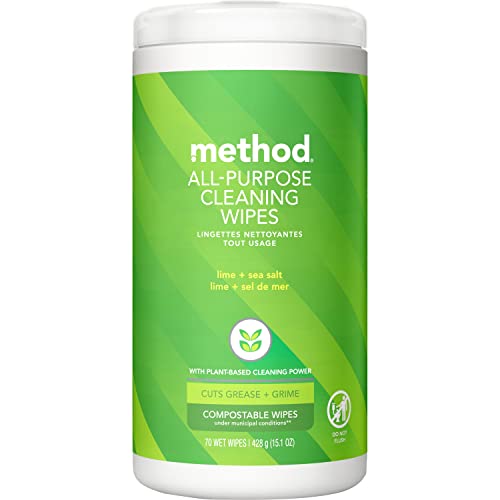 Method All-Purpose Cleaning Wipes, Lime, 70ct