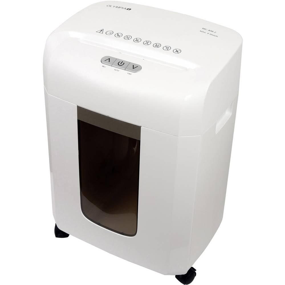 Olympia MC 408.2 Distruggidocumenti , 22 cm, 16 L, 65 Db, 2 x 15, Bianco