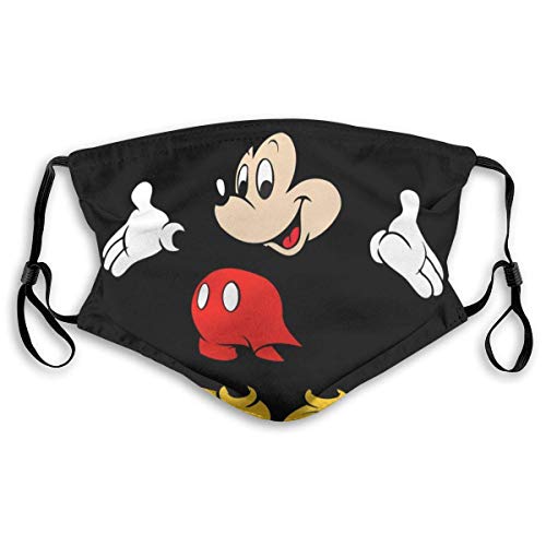 Preisvergleich Produktbild Mickey Minnie Mouse Frohe Weihnachten Erwachsene Verstellbarer Earloop-Gesichtsschal Anti-Staub mit Filter Wiederverwendbarer Schutz Gesichtsschal Anti-Verschmutzung, Anti-Smog-Z4