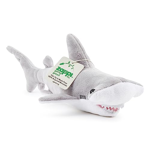 Zappi Co Ultra Soft Hammerhead Shark Plush Toy (26cm Length) - 100% Recycled, Eco-Friendly, Newborn Gift, Realistic Lifelike